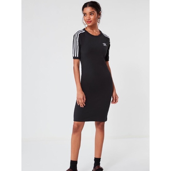 adidas bodycon midi dress